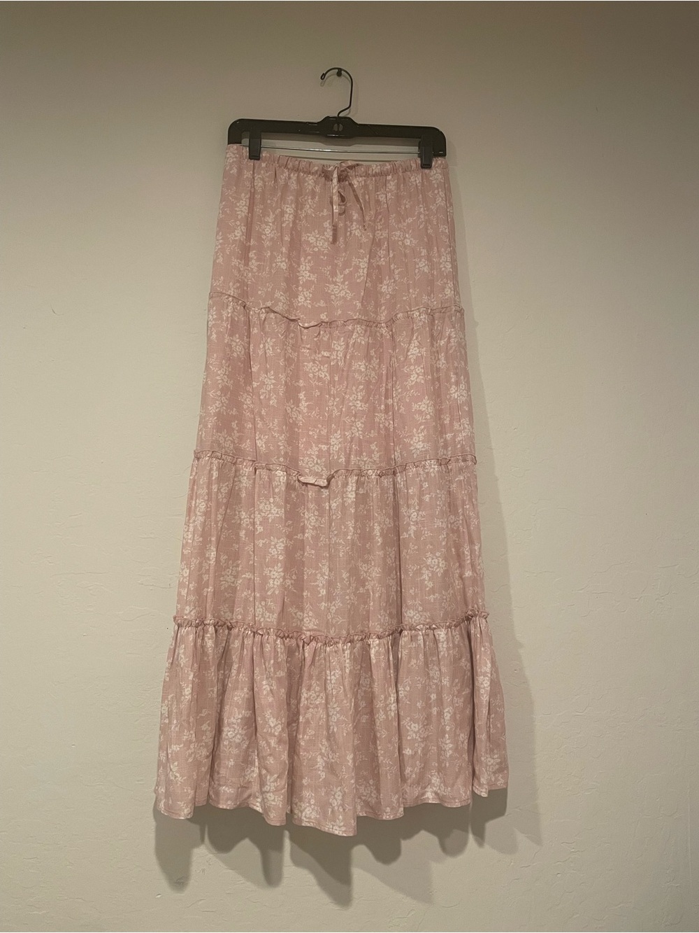 Light pink maxi skirt
